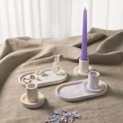 Creativ Company - Start DIY Kit Resin Støbning, blå, lys pink, hvid, Lysestager og fade, 1 pk.