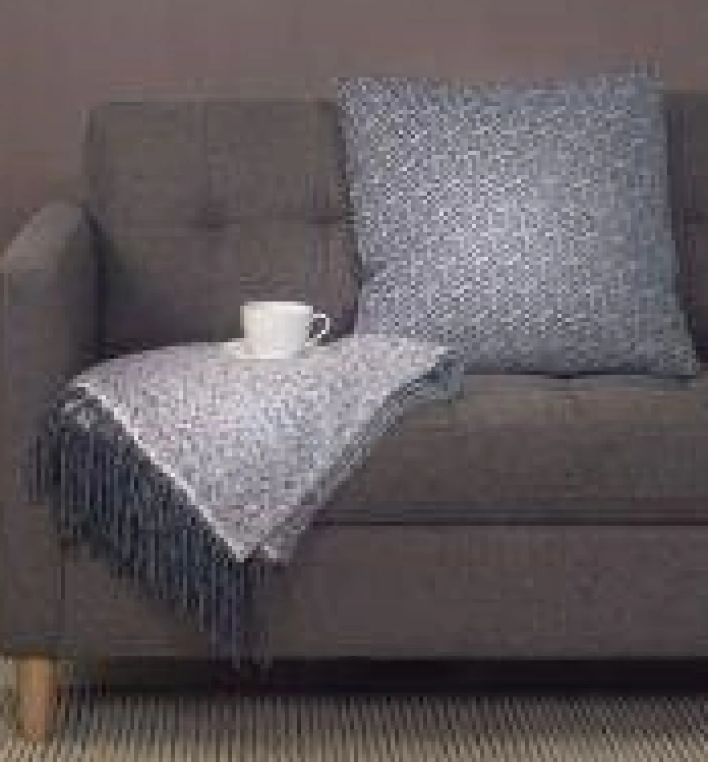 Croy Throw - Plaid - Blue Mirage
