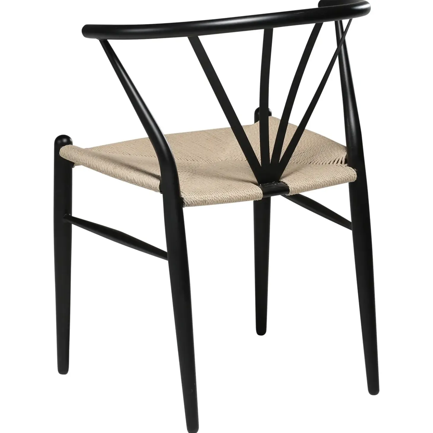 DAN-FORM - DELTA Stol - Natur Rattan/Sort Lak