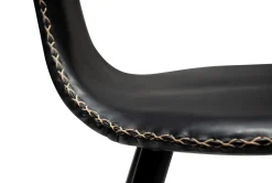 DAN-FORM - DOLPHIN Barstol - Vintage sort kunstlæder