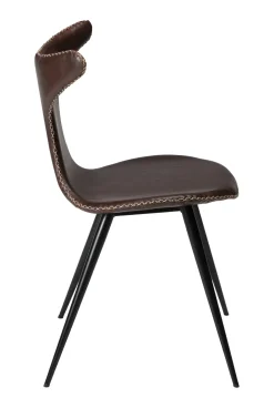 DAN-FORM - DOLPHIN Stol - Vintage cocoa kunstlæder