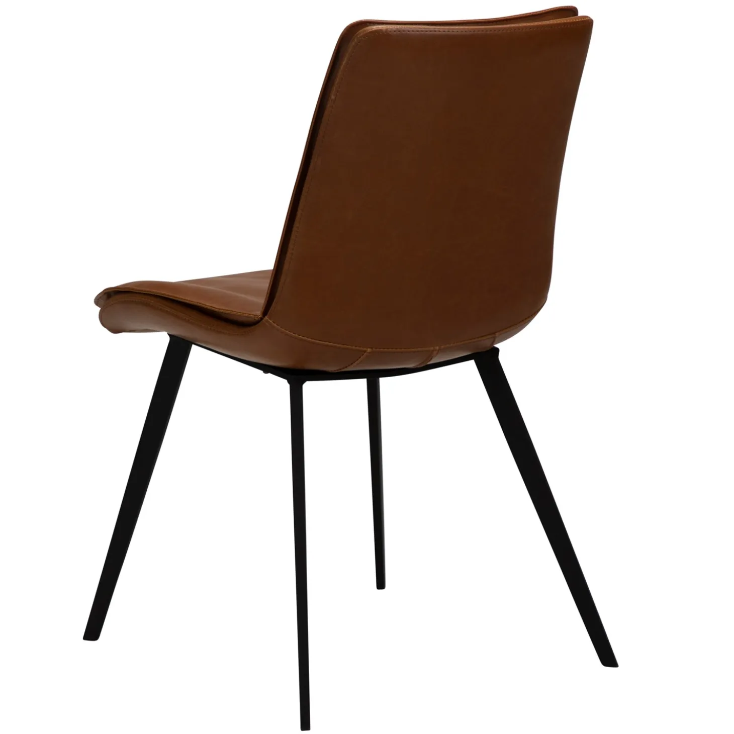 DAN-FORM - FIERCE Stol - Vintage lysebrun kunstlæder