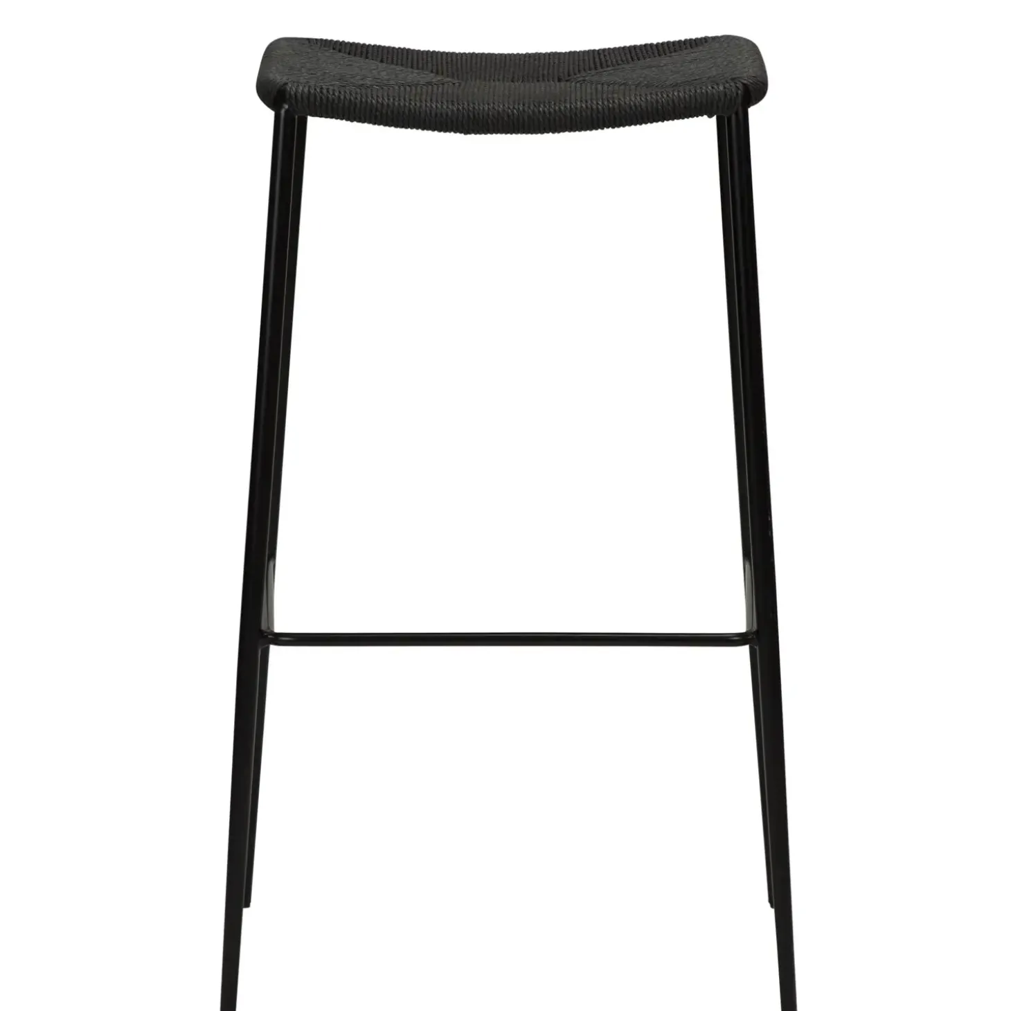DAN-FORM - STILETTO Barstol - Sort papirsnor