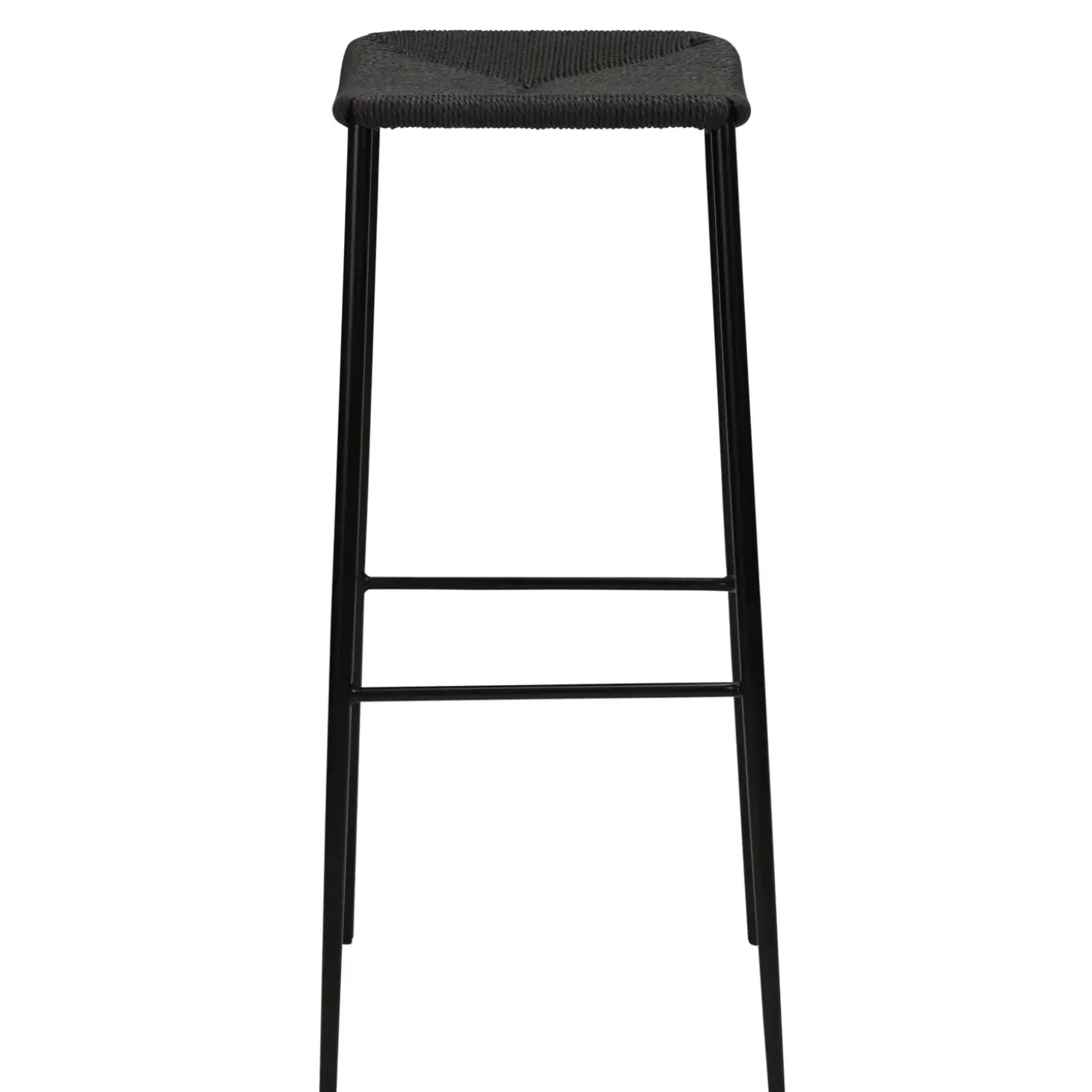 DAN-FORM - STILETTO Barstol - Sort papirsnor