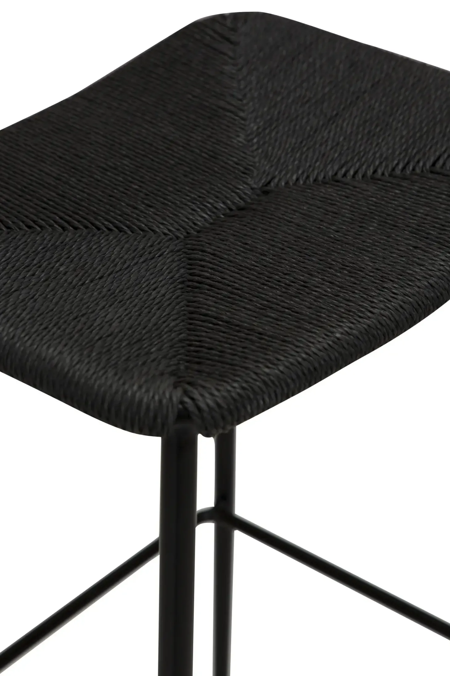 DAN-FORM - STILETTO Barstol - Sort papirsnor