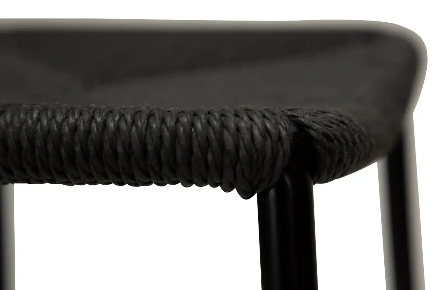 DAN-FORM - STILETTO Barstol - Sort papirsnor