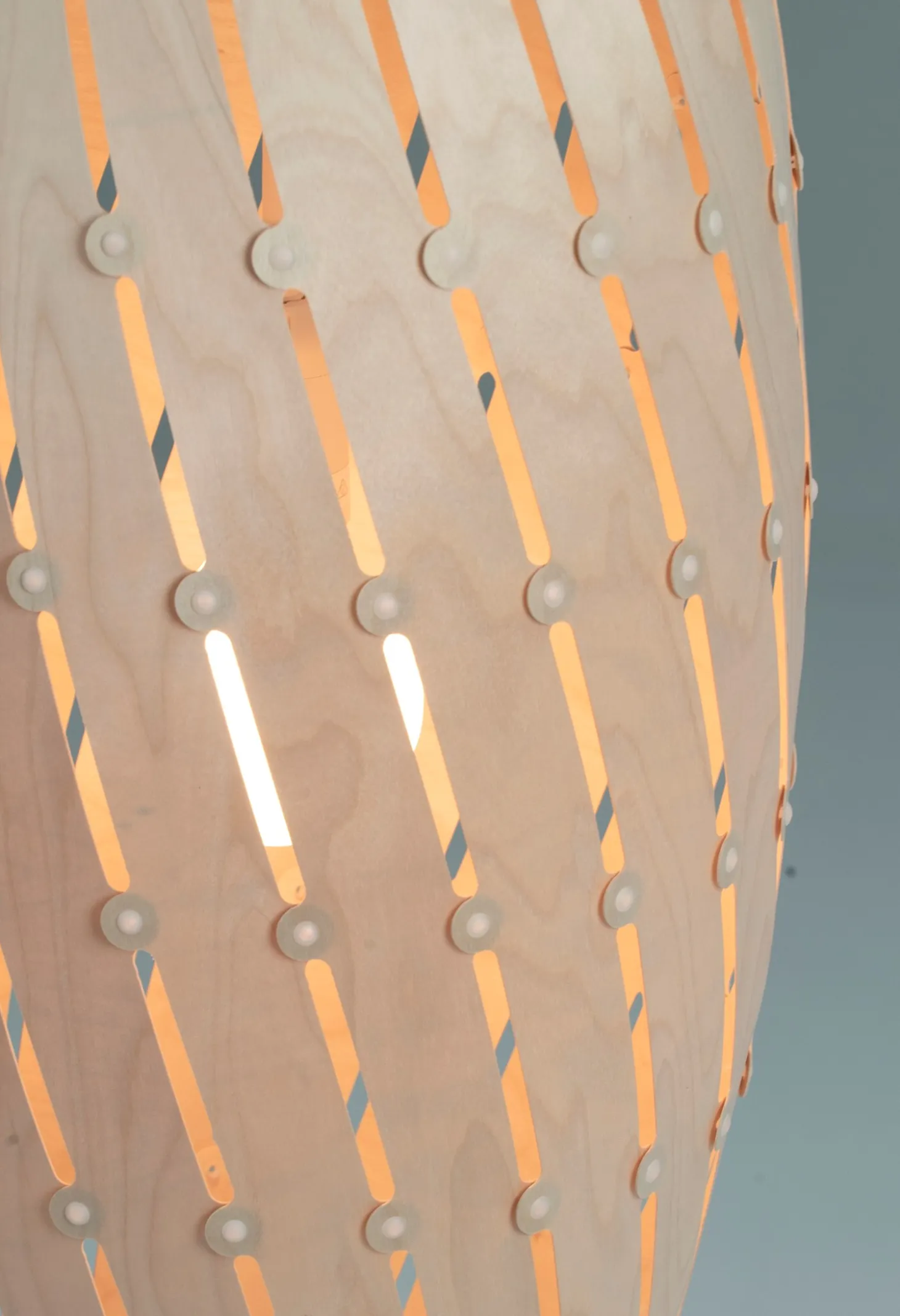 David Trubridge - Ebb Roll Lampe, natur