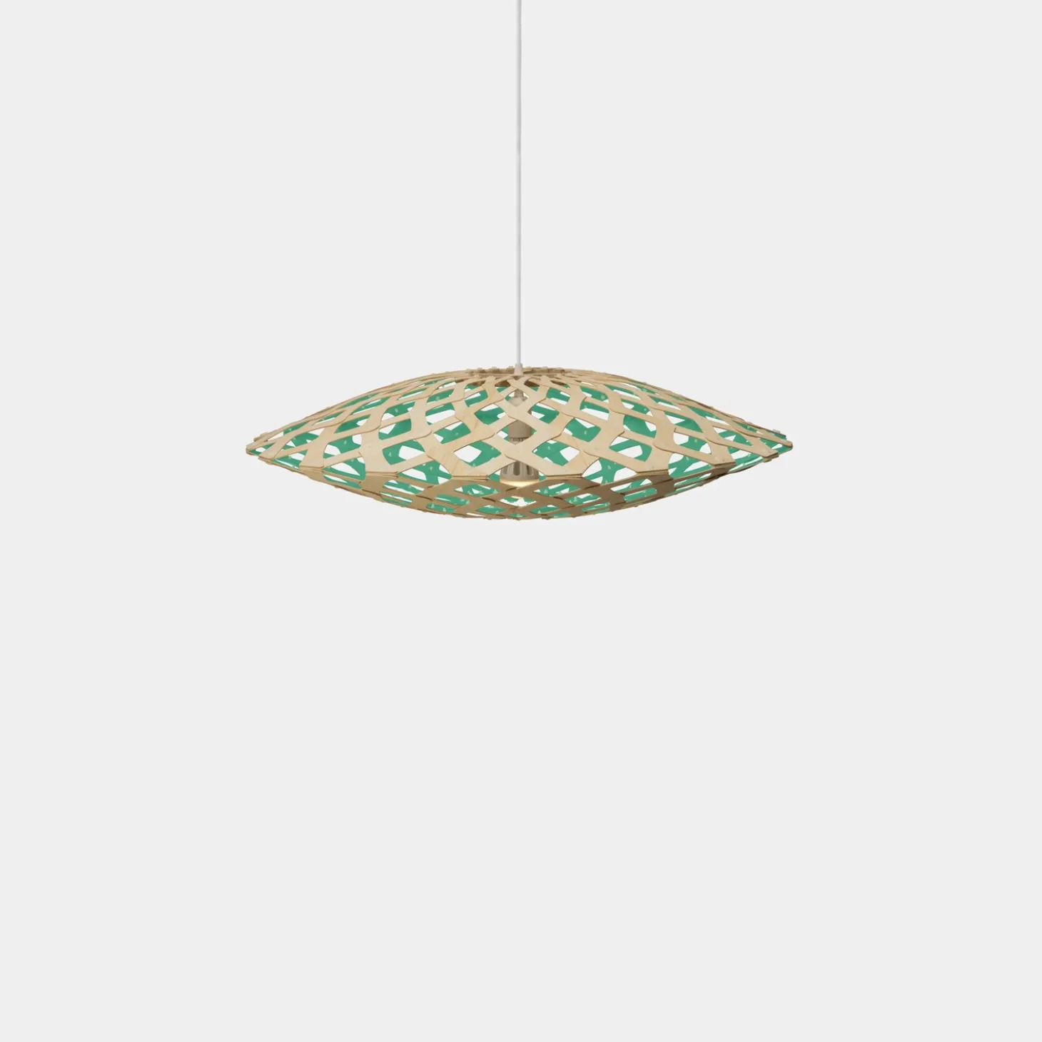 David Trubridge - Flax Pendel - Aqua, 80 cm