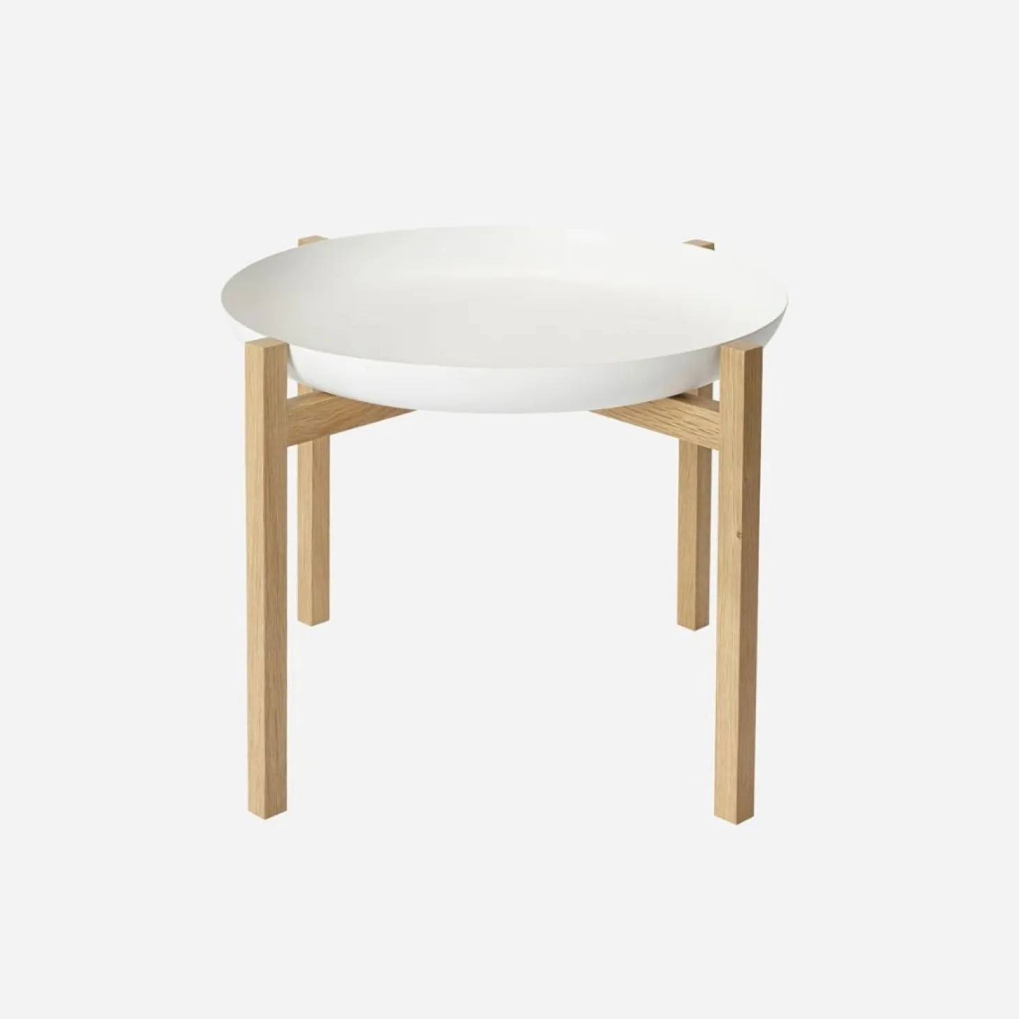 Design House Stockholm - Lille Bord - Tablo - Hvid/eg - Lav