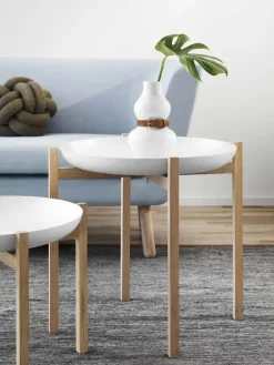 Design House Stockholm - Lille Bord - Tablo - Hvid/eg - Lav