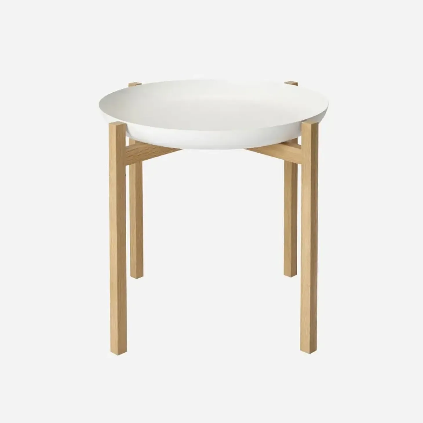 Design House Stockholm - Lille Bord - Tablo - Hvid/eg - Høj