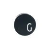Design Letters - iphone oplader - Charger - "G" - Sort