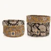 Doing Goods - Botanical Fabric Basket Set - kurvesæt 2 stk.