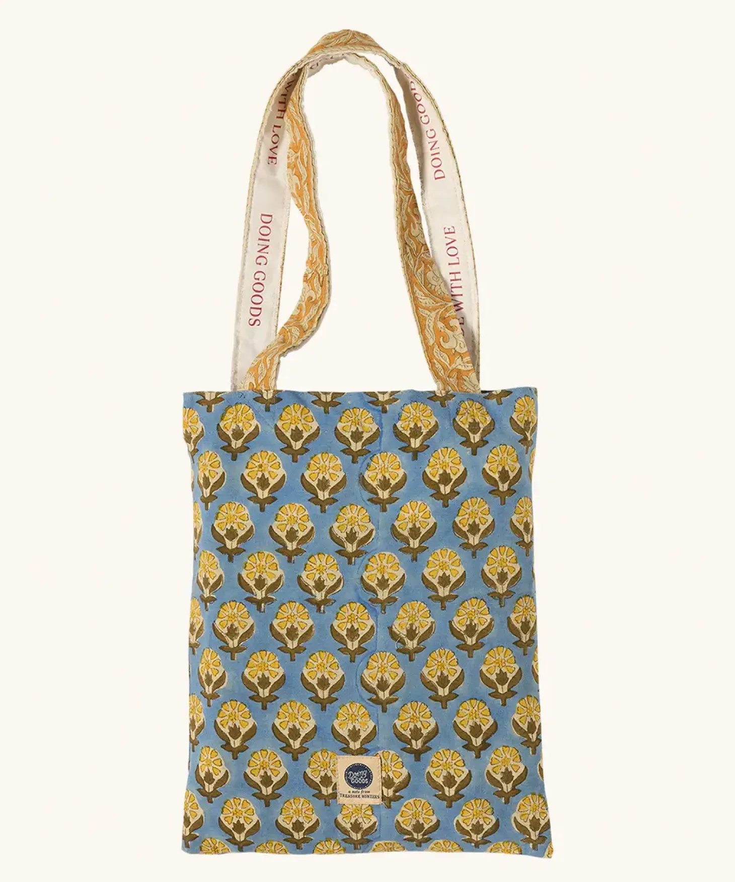 Doing Goods - Dug / sengetæppe - Stor - Blue Emma - 240 x 280 cm
