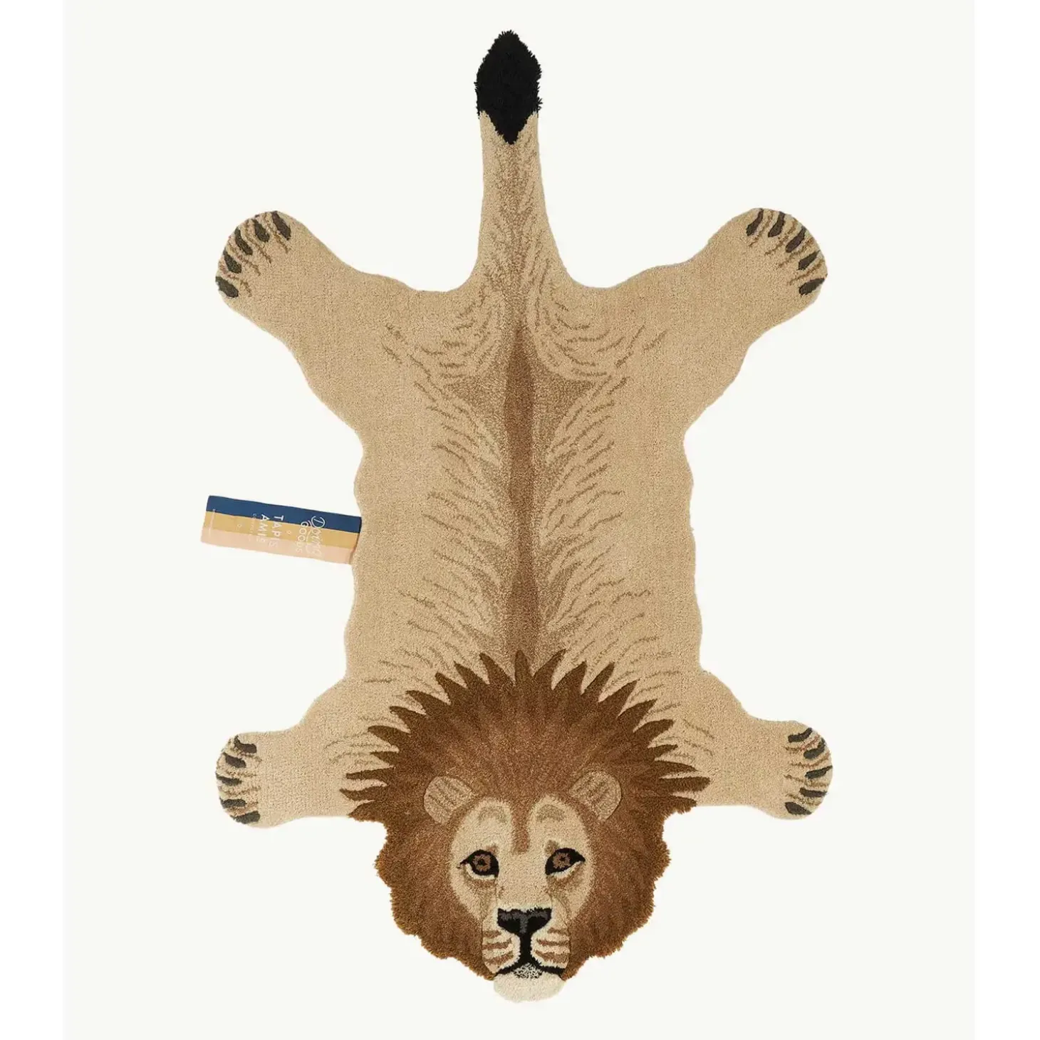 Doing Goods - Moody Lion Gulvtæppe - Large - 152x95x2 cm