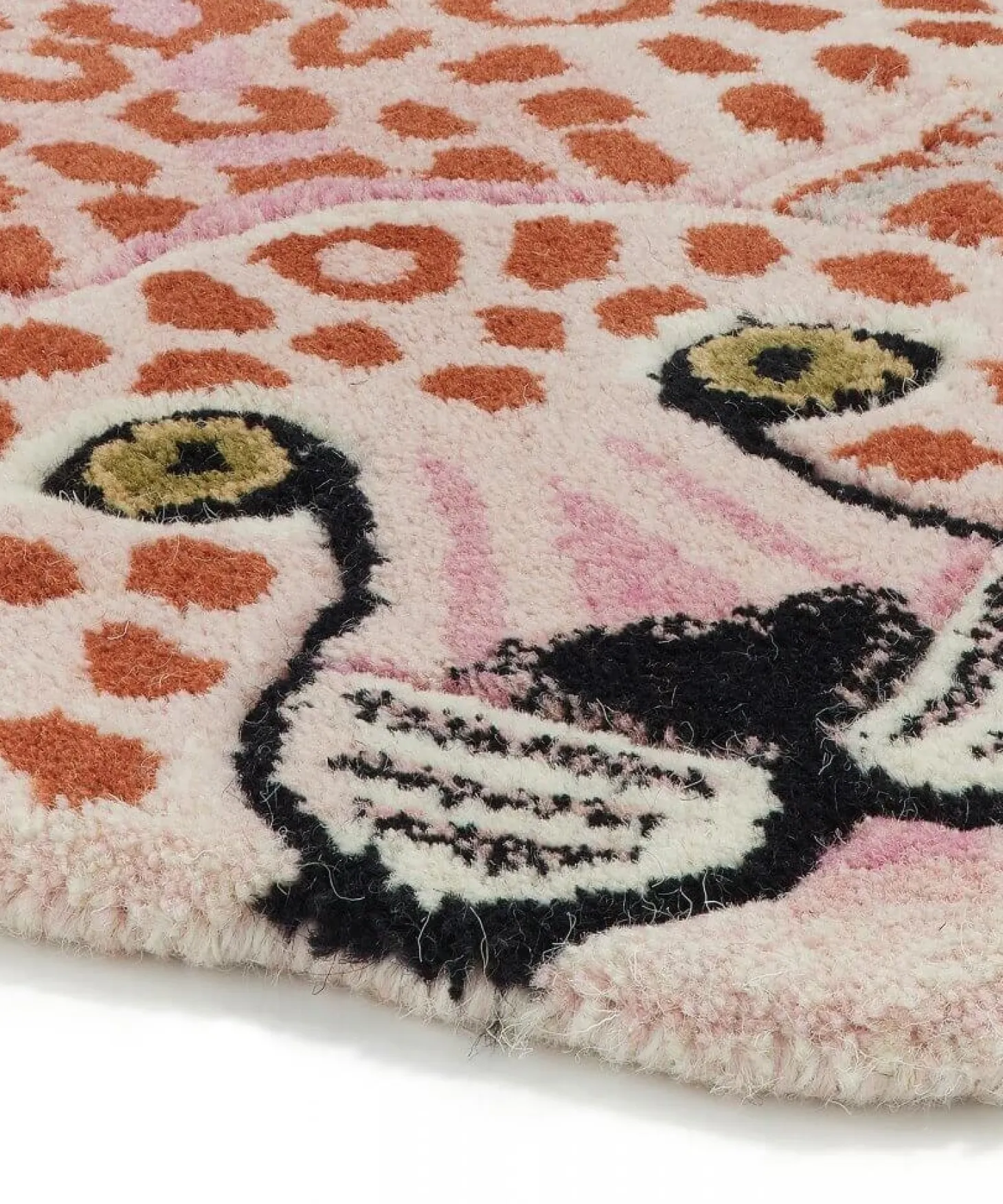 Doing Goods - Pink Leopard Gulvtæppe - Small