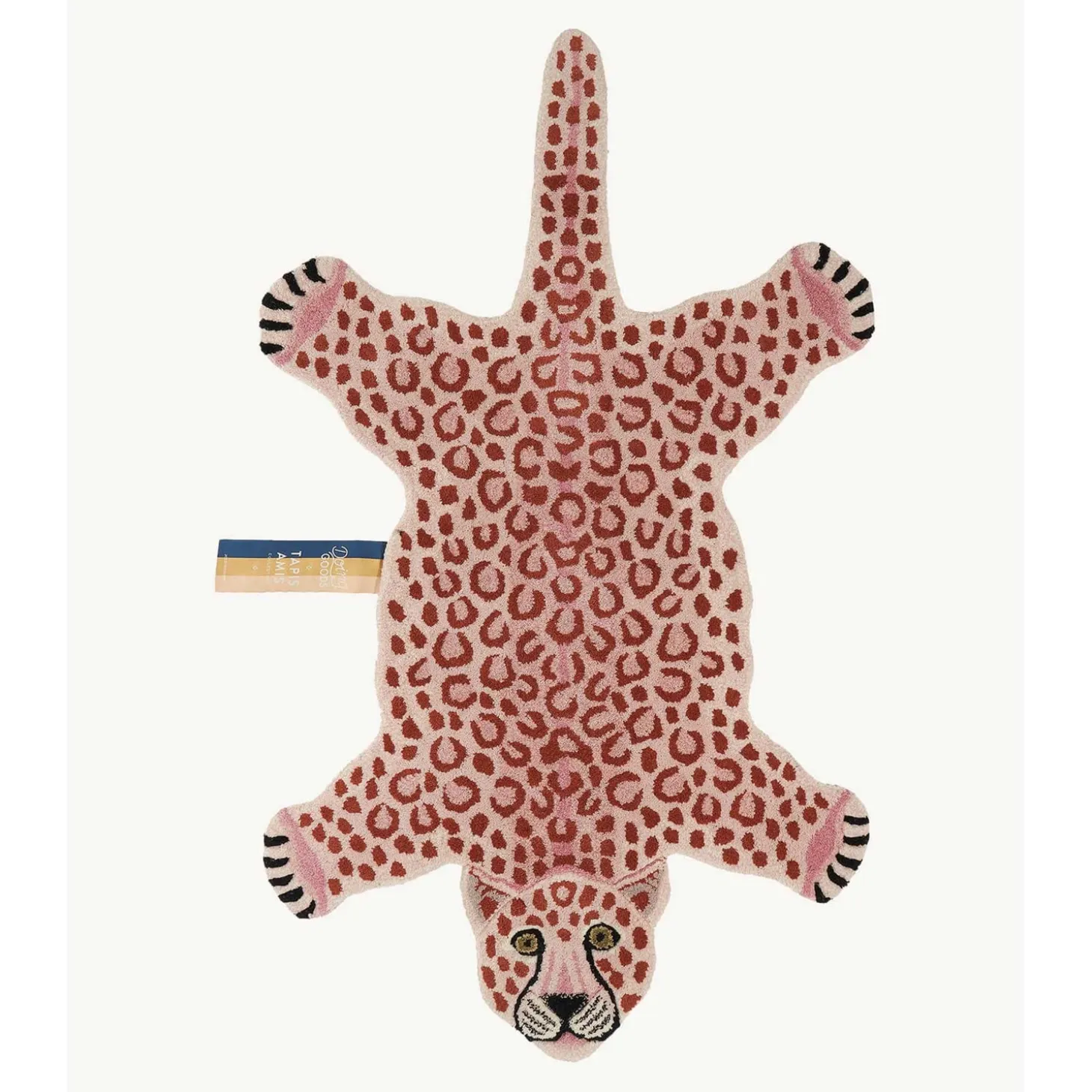 Doing Goods - Pink Leopard Gulvtæppe - Large - 150x88x2 cm