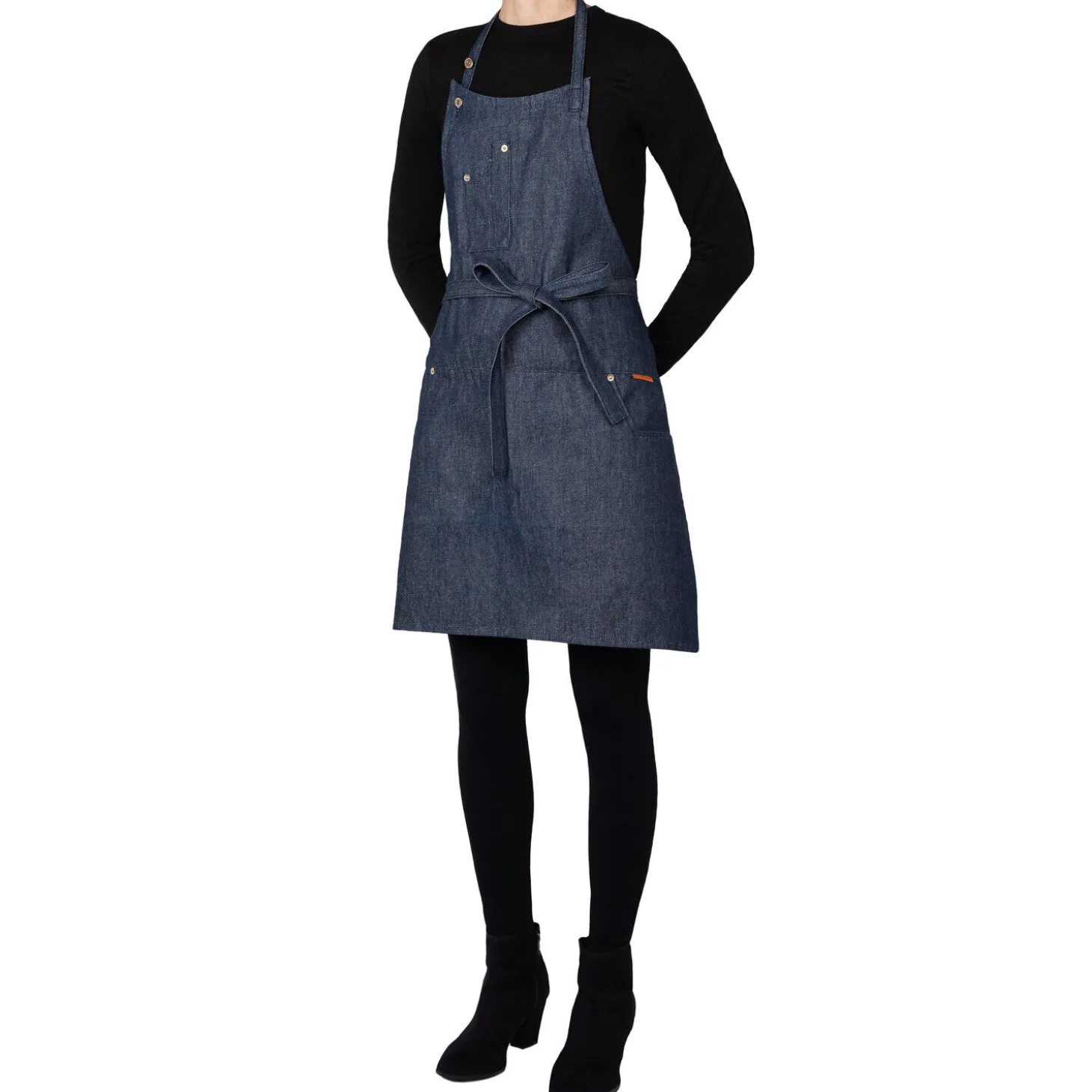 DutchDeluxes - 5 Pockets Forklæde - Comfort Fit - Blue Denim