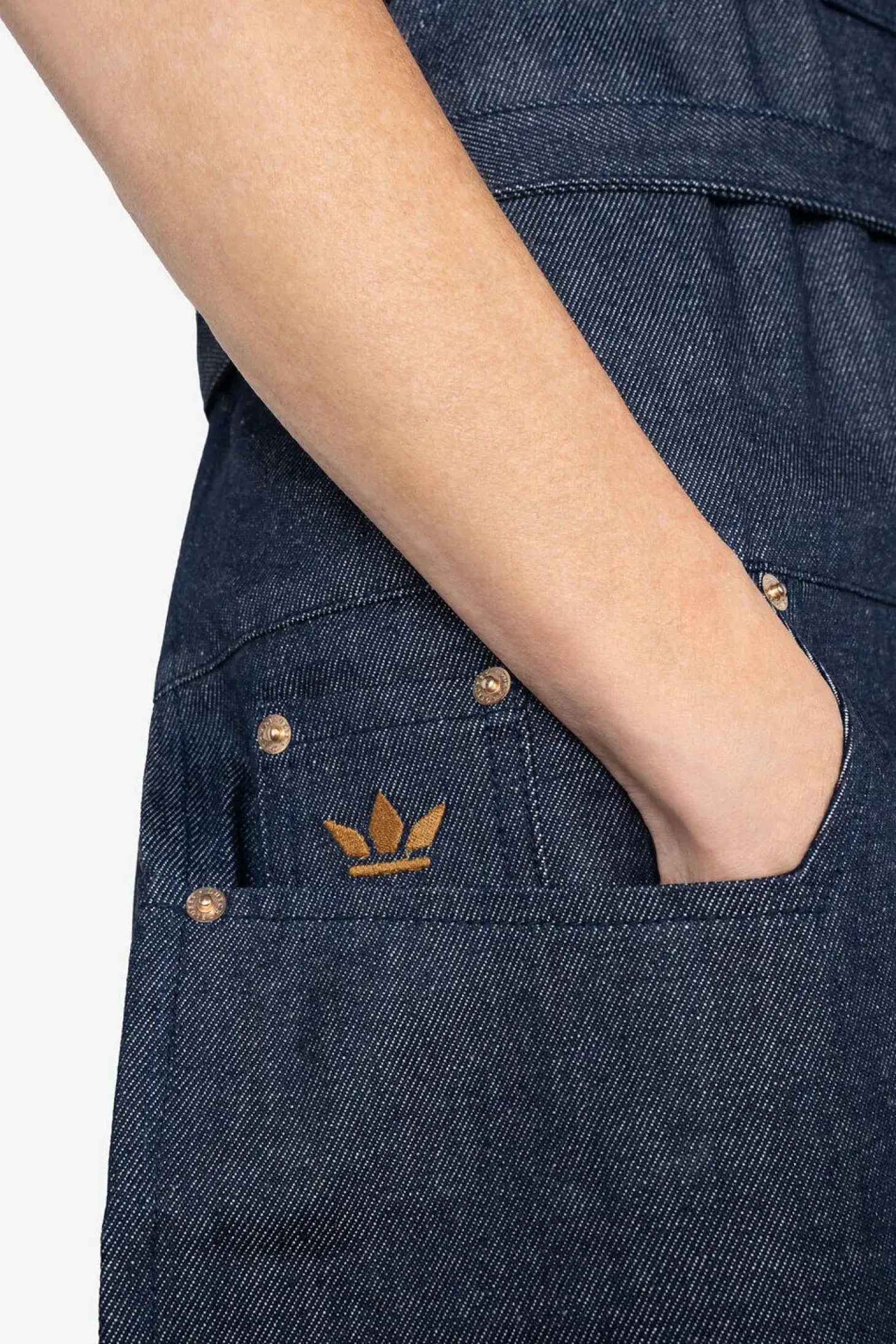 DutchDeluxes - 5 Pockets Forklæde - Slim Fit - Washed Grey Denim