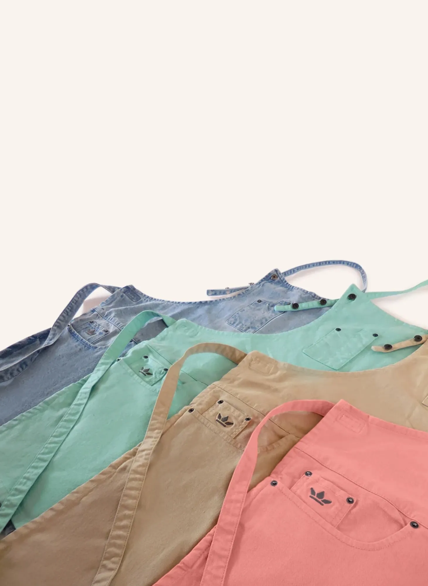 DutchDeluxes - Five Pockets Forklæde - Slim Fit - Azure Denim