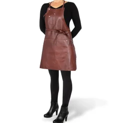 DutchDeluxes - Forklæde - Five Pockets Apron Slim Fit - Brun læder