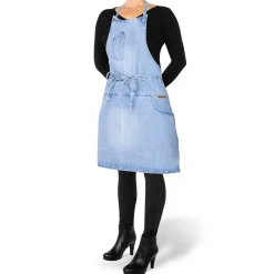 DutchDeluxes - Forklæde - Five Pockets Apron Slim Fit - Lys blå Denim