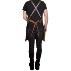 DutchDeluxes - Forklæde - Suspender Style - Vintage Brun Læder