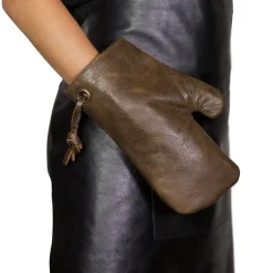 DutchDeluxes - Ovn Handske - Oven Glove - Vintage Brun Læder