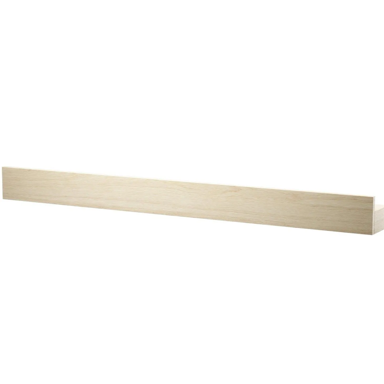 Ekta Living - Knivmagnet Hylde - Magnet Shelf - Nature Eg - 60 cm