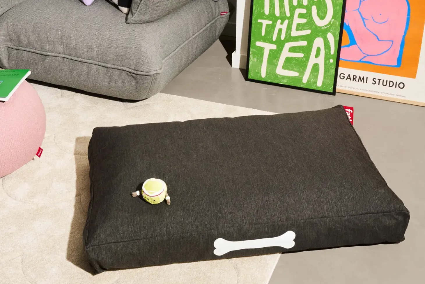 Fatboy - Hundepude - Doggielounge Olefin - Stor - Rock Grey