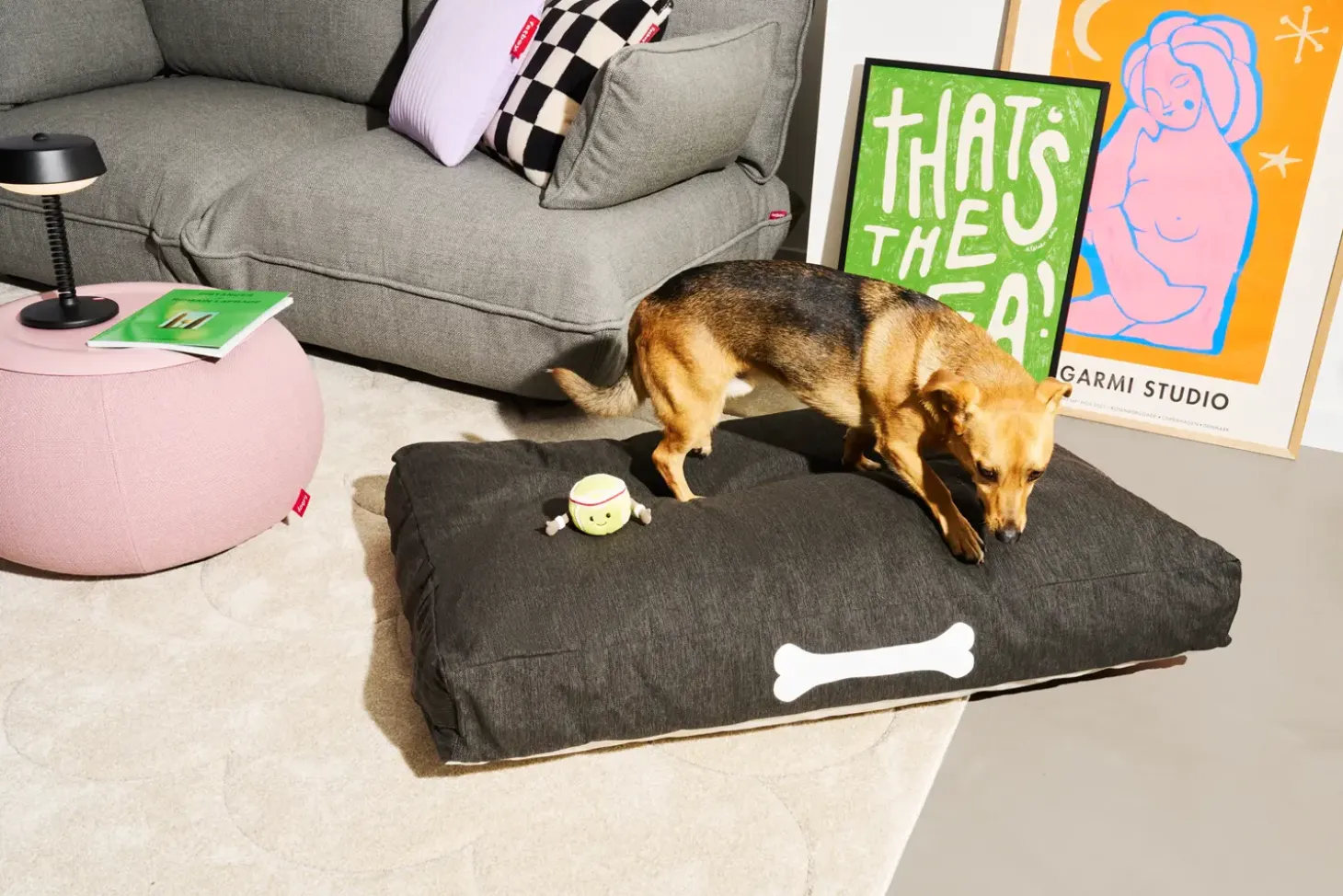 Fatboy - Hundepude - Doggielounge Olefin - Stor - Mist