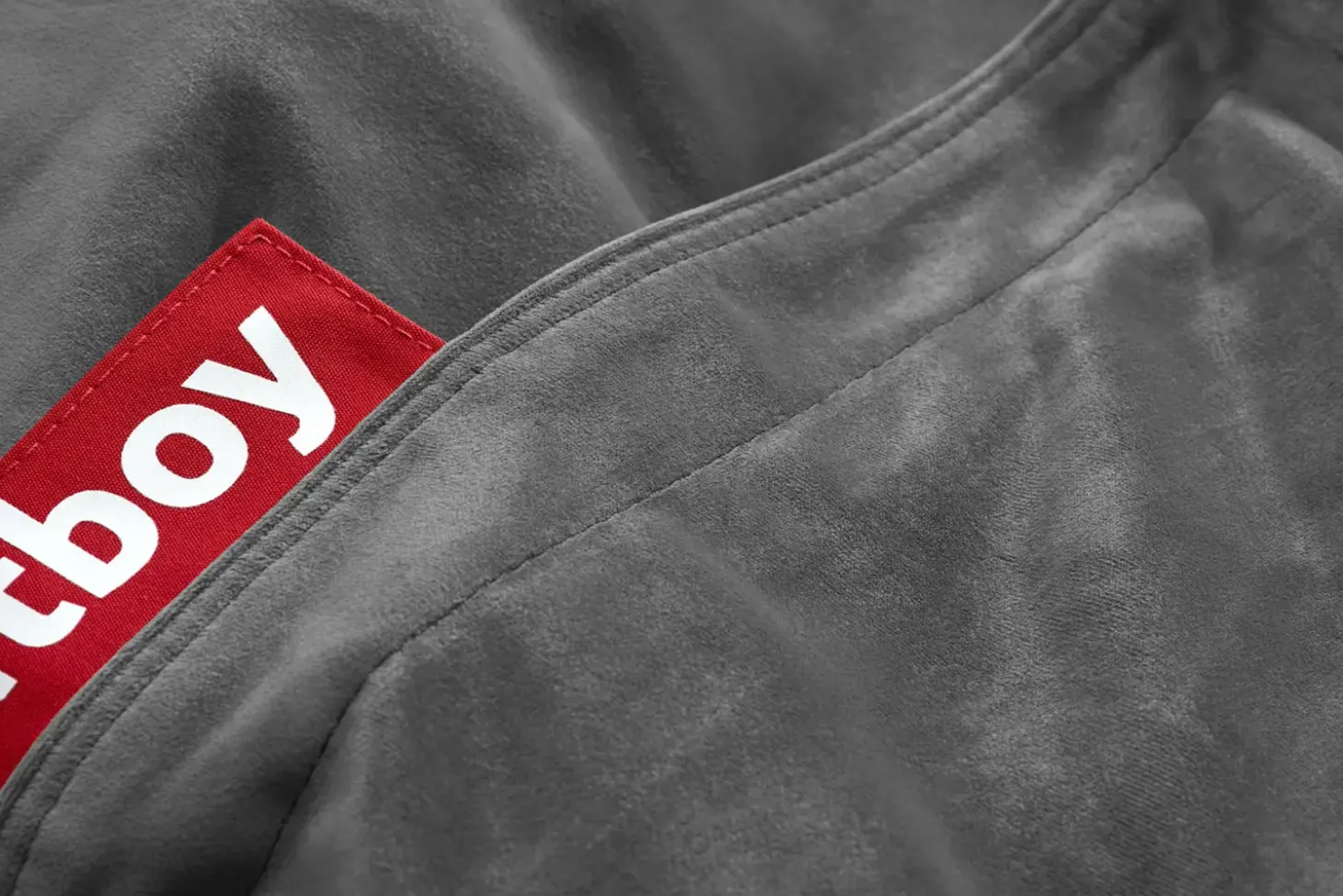 Fatboy - Original Slim Velvet Sækkestol (Recycled) - Taupe - Grå