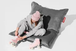 Fatboy - Original Slim Velvet Sækkestol (Recycled) - Taupe - Grå