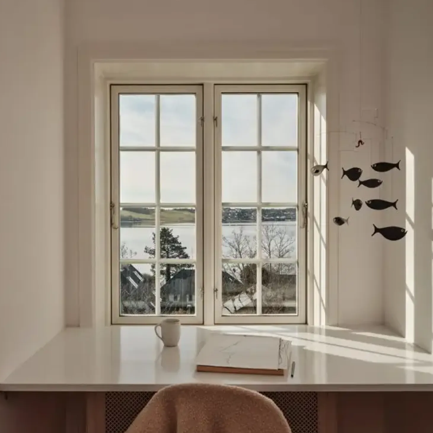 Flensted hanging art - Fiskestime mobile
