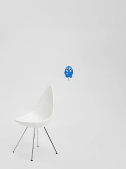 Flensted hanging art - Pustetrold mobile - Blå