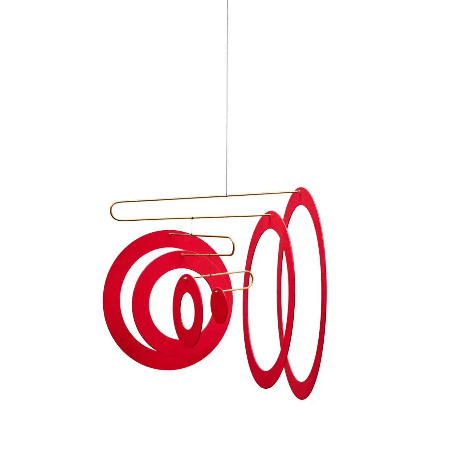 Flensted hanging art - Supersonic - Rød