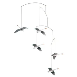 Flensted hanging art Uro - Nordens svaner mobile - 54x48 cm