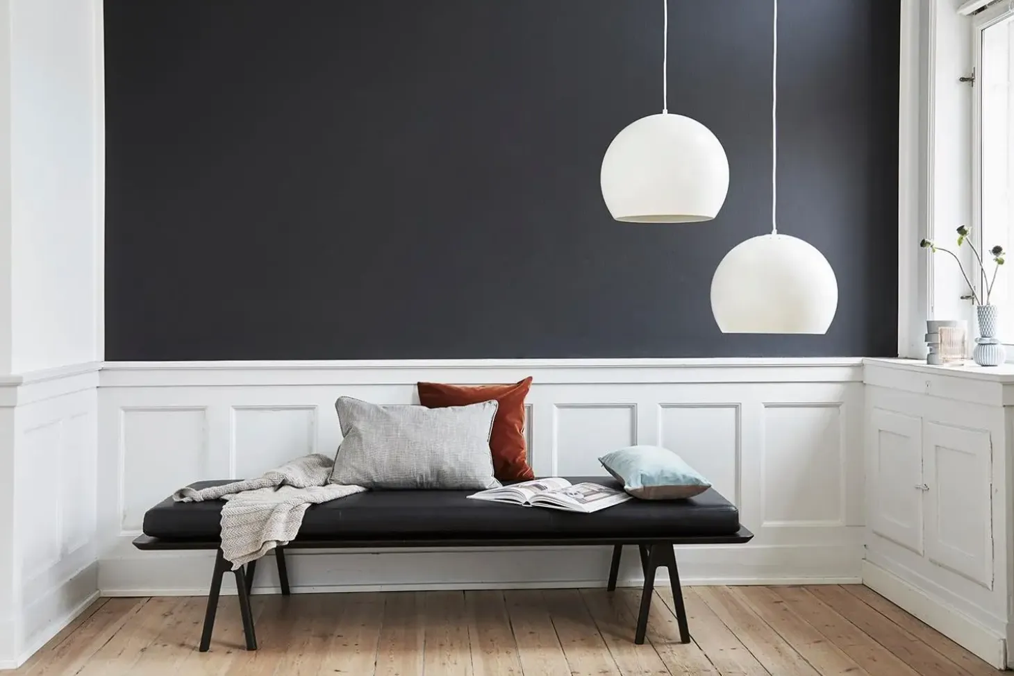 Frandsen Lighting - Ball pendel Ø40 - Mat Hvid
