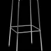 Fritz Hansen - Barstol - High Dot™ Bar stool 4-legs - højmodel - Wild leather Walnut/Chromed steel base