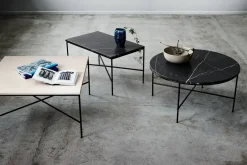 Fritz Hansen - Coffee Table - Planner - Charcoal Marmor - Ø80 cm