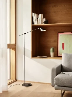 Fritz Hansen - Gulvlampe - MS011 - Sort