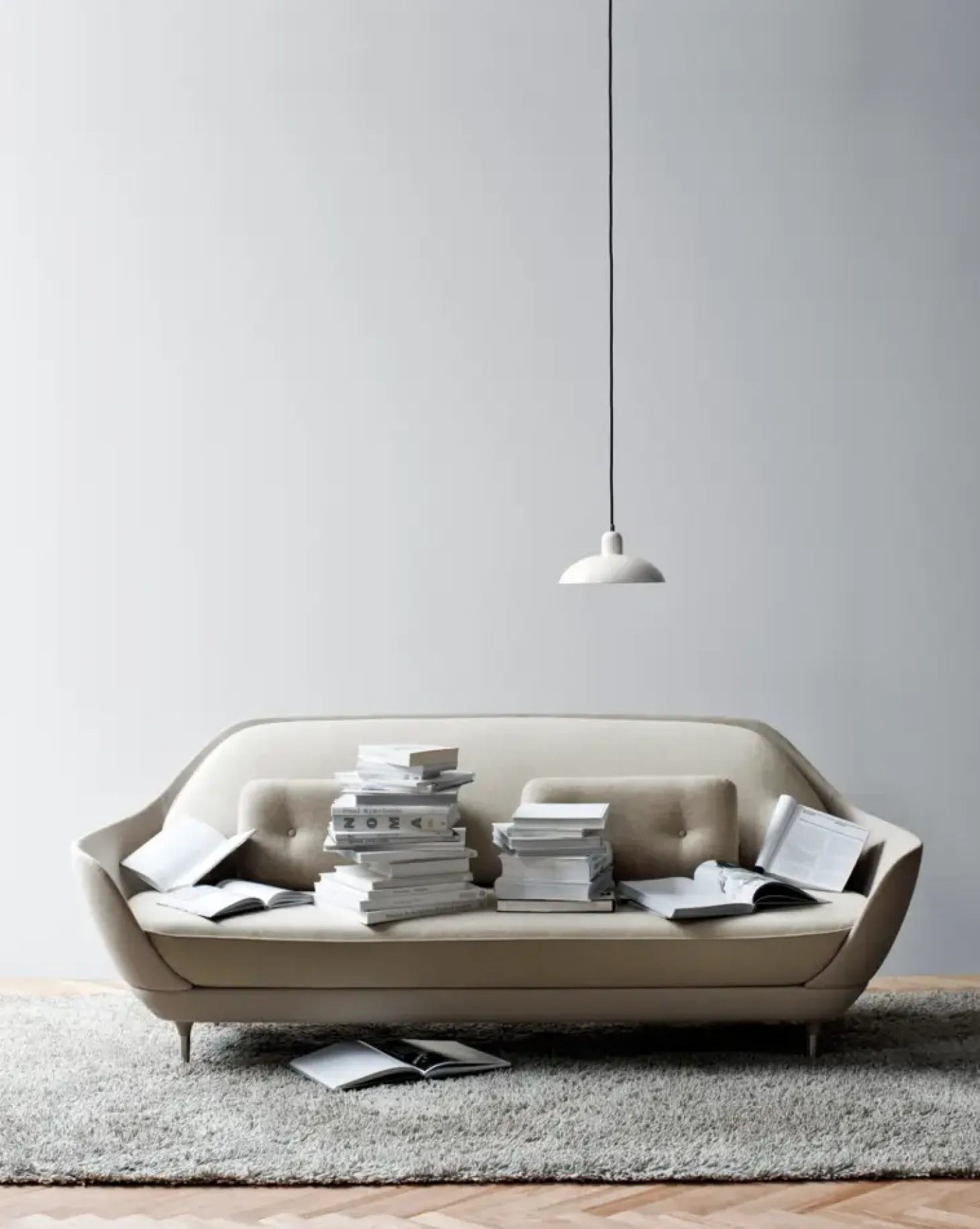 Fritz Hansen - Kaiser Idell 6631-P - Pendel - Hvid - Krom