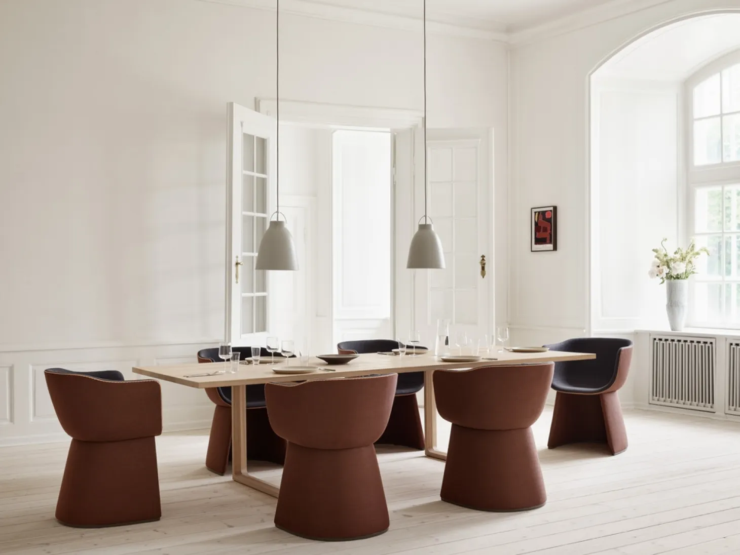 Fritz Hansen - Loftlampe - Caravaggio™ Matt - Varm Grå - P2 Medium