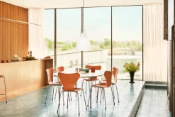 Fritz Hansen - Loftlampe - Caravaggio Opal - P3 Large - Silver ledning 6m