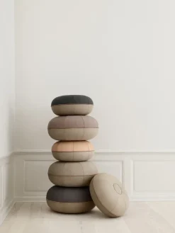 Fritz Hansen - Pouf Small - Læder/kanvas - Ø50 cm