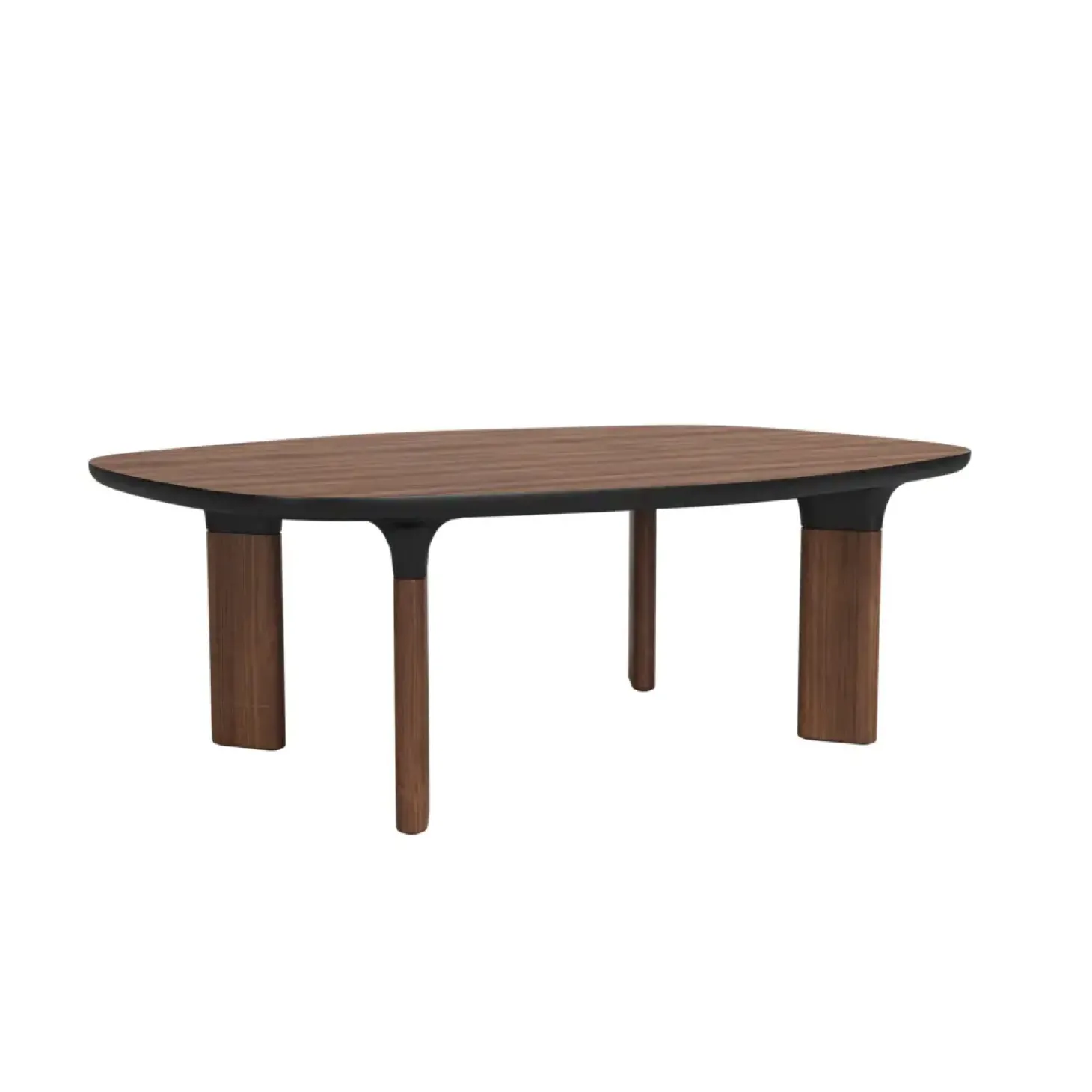 Fritz Hansen - Sofabord - Analog - Valnød/Sort - 103x79 cm