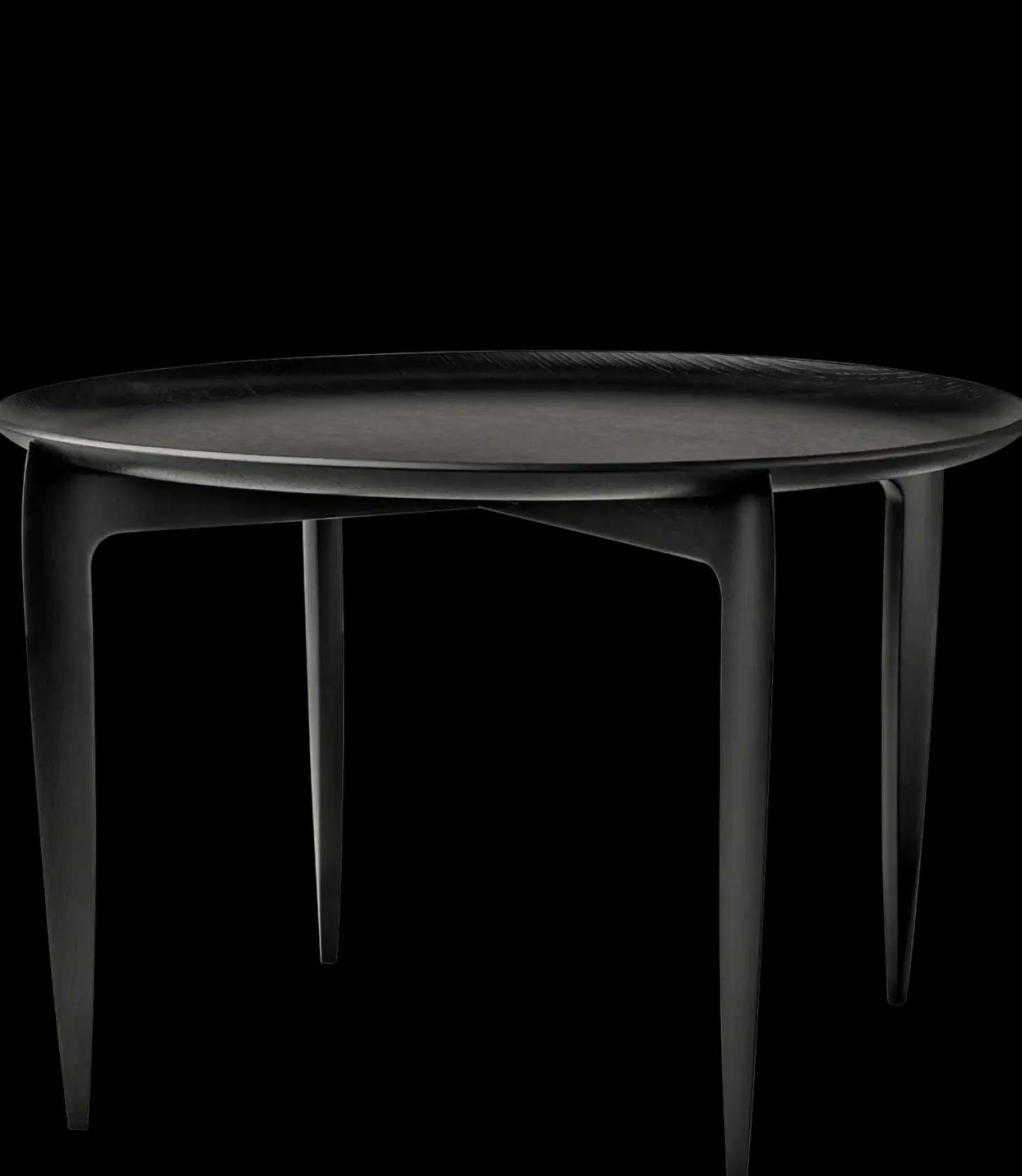 Fritz Hansen - Tray Table Large - sort - Ø 60 cm
