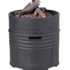 Garden Impressions - Bålsted - Cozy Living firepit Barrel - Black/Sort - Ø60xH62 cm