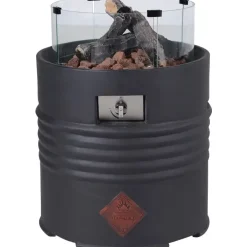 Garden Impressions - Bålsted - Cozy Living firepit Barrel - Black/Sort - Ø60xH62 cm