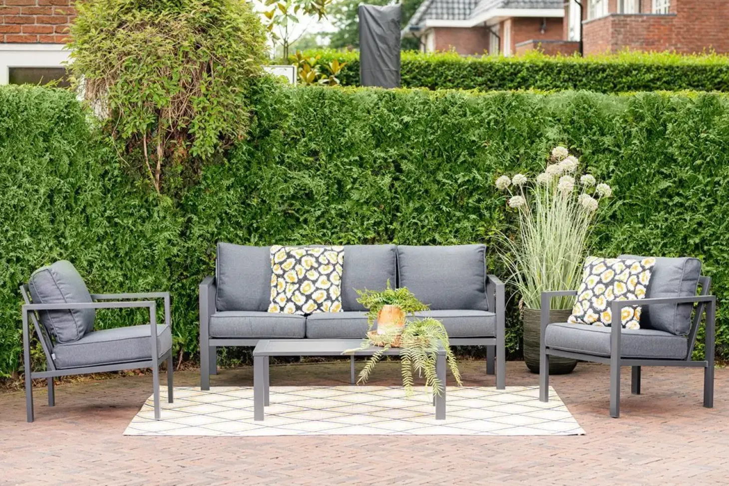Garden Impressions - Lounge Sæt - Springs - Black/Sort